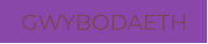 GWYBODAETH
