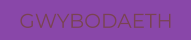 GWYBODAETH