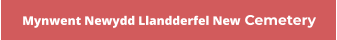 Mynwent Newydd Llandderfel New Cemetery
