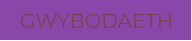 GWYBODAETH